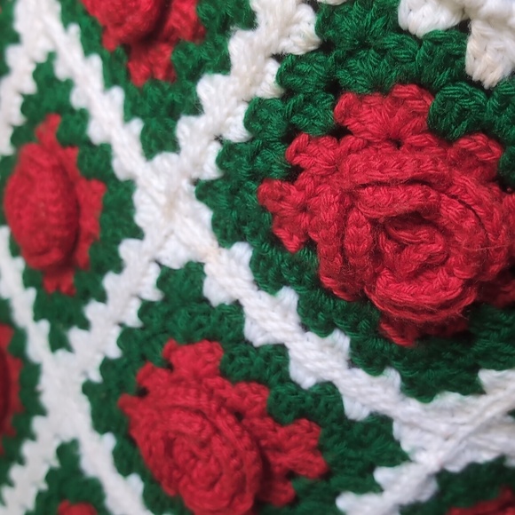 None Other - VTG Hand Crochet Throw